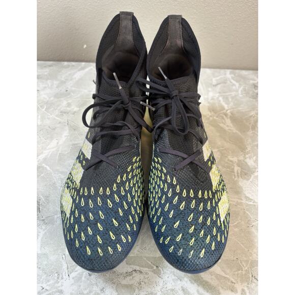 Adidas Predator Freak.3 Firm Men's Size 13 Cleats Black Blue White Yellow - Picture 5 of 10